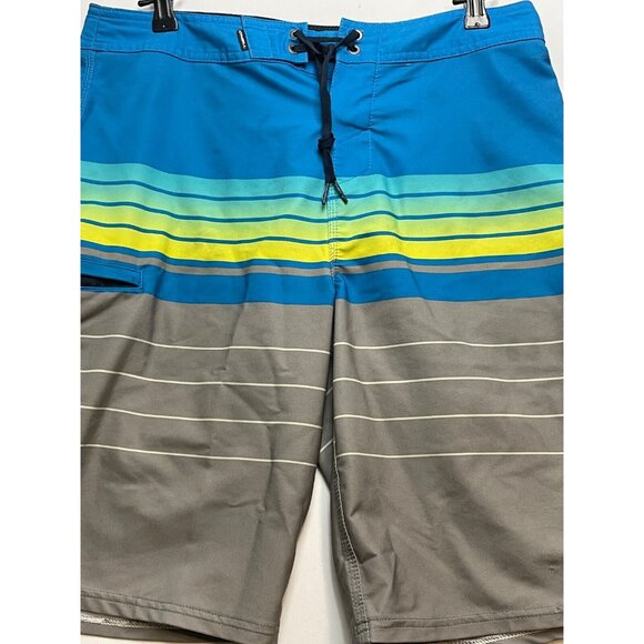O'Neill Hyper Freak board shorts mens 30 x 11 drawstring swim trunks blue - Picture 9 of 11